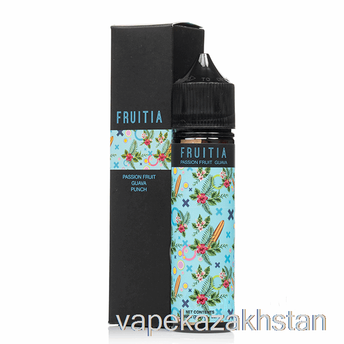 Vape Disposable Passion Fruit Guava Punch - Fruitia - 60mL 0mg